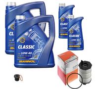 Mahle Filtro Olio 12 L mannol Classic 10W-40 per Audi A4 Cabriolet RS4 Quattro