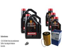 MAHLE Filtro Olio 13 L Motul 5W-30 8100 X-Clean+ Per Audi A8 6.0 W12