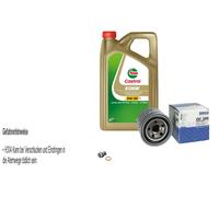 MAHLE Filtro Olio 5 L CASTROL 5W-30 Per KIA Picanto 1.1 1.0 Venga 1.6 CVVT