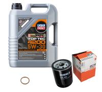 Mahle Filtro Olio 5 L Liqui Moly Top Tec 4200 5W-30 per Opel Kadett E Box 1.6 D.