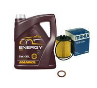 MAHLE Filtro Olio 5 L MANNOL Energy 5W-30 Adatto Per Opel Corsa B 73 78 79