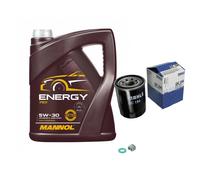 MAHLE Filtro Olio 5 L MANNOL Energy 5W-30 Per Nissan Maxima/Maxima QX IV 2.0