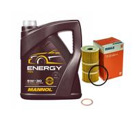MAHLE Filtro Olio 5 L MANNOL Energy 5W-30 Per Nissan NV300 Furgone 1.6 dCi 95