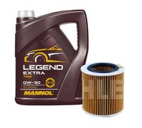 MAHLE Filtro Olio 5 L MANNOL Legend Extra 0W-30 Per BMW 3er Touring F31 320i