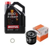 Mahle Filtro Olio 5 L Motul 5W-30 8100 x-Pulire + per Ford Granada 2.3 2.8