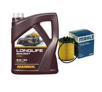MAHLE Filtro Olio 5L MANNOL Longlife 504/507 5W-30 Per Suzuki Wagon R Schrägheck