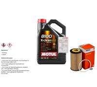 Mahle Filtro Olio 5L Motul 8100 X-Clean Efe 5W-30 Per Opel Astra J Caravan 1.6