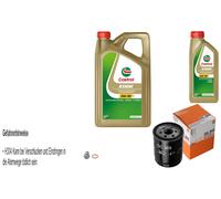 MAHLE Filtro Olio 6 L CASTROL 5W-30 Per Smart Forfour 454 1.5 CDI