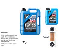 MAHLE Filtro Olio 6 L Liqui Moly 5W-30 Longtime Per Mercedes A-Klasse B 180 D