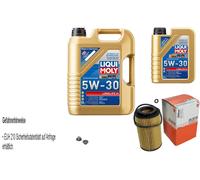 Mahle Filtro Olio 6 L Liqui Moly Longlife III 5W-30 Per Opel Frontera B 2.2 DTI