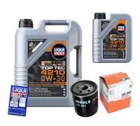 MAHLE Filtro Olio 6 L Liqui Moly Top Tec 4210 0W-30 Per Fiat Punto 1.2 60