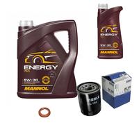 MAHLE Filtro Olio 6 L MANNOL Energy 5W-30 Per Nissan Maxima/Maxima QX IV 3.0