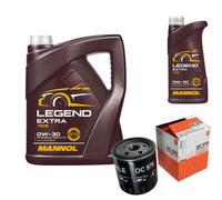 MAHLE Filtro Olio 6 L MANNOL Legend Extra 0W-30 Per Opel Corsa F X19 1.2