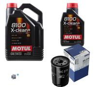 MAHLE Filtro Olio 6 L Motul 5W-30 8100 X-CLEAN+ Per VW Corrado 1.8 G60