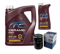MAHLE Filtro Olio 6L MANNOL Ceramic Pro 10W-40 Per Opel Omega A Caravan 66_ 67_