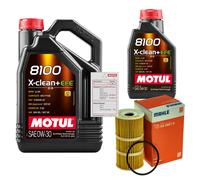 Mahle Filtro Olio 6L Motul 8100 X-Clean 0W-30 Per Mercedes-Benz C-Class