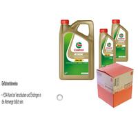 Mahle Filtro Olio 7 L Castrol 5W-30 M per Hyundai i30 1.4 1.6 2.0 Kia Ceed Venga