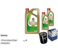 Mahle Filtro Olio 7 L Castrol 5W-30 M per Nissan Maxima / Maxima Qx IV 2.0 3.0