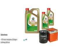 Mahle Filtro Olio 7 L Castrol 5W-30 Per Nissan Maxima/Maxima QX V 3.0 V6 24V