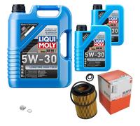 Mahle Filtro Olio 7 L Liqui Moly 5W-30 Longtime Per Honda CR-V III 2.2i-DTEC 4WD