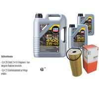 Mahle Filtro Olio 7 L Liqui Moly 5W-40 4100 Top Tec per VW Caddy II Box 1.9 Tdi