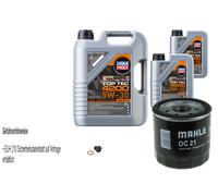 Mahle Filtro Olio 7 L Liqui Moly Top Tec 4200 5W-30 per Opel Kadett E Box 1.3 N.