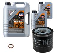 Mahle Filtro Olio 7 L Liqui Moly Top Tec 4200 5W-30 per Opel Kadett E Box 1.3` N