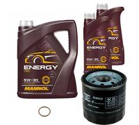 MAHLE Filtro Olio 7 L MANNOL Energy 5W-30 Adatto Per Opel Corsa A CC 93 94 98 99