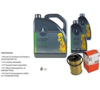 MAHLE Filtro Olio 7 L Mercedes ORIGINAL Olio 5W-30 229.51 Per A-Klasse B-Klasse
