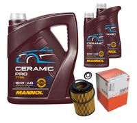 Mahle Filtro Olio 7L mannol Ceramica Pro 10W-40 per Honda Cr-V III Re 2.2i-CTDI