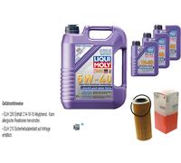 Mahle Filtro Olio 8 L Liqui Moly 5W-40 High-Tech per Alfa Romeo 159 Brera 2.4