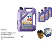Mahle Filtro Olio 8 L Liqui Moly 5W-40 High Tech Per Fiat Linea 1.4 T-Jet