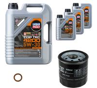 Mahle Filtro Olio 8 L Liqui Moly Top Tec 4200 5W-30 per Opel Kadett E Box 1.3 A