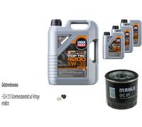 Mahle Filtro Olio 8 L Liqui Moly Top Tec 4200 5W-30 per Opel Kadett E Box 1.3 N.