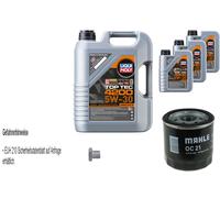 Mahle Filtro Olio 8 L Liqui Moly Top Tec 4200 5W-30 per Opel Kadett E Box 1.3 N