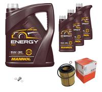 MAHLE Filtro Olio 8 L MANNOL Energy 5W-30 Per BMW 3er Compact 323 TI Z3 Coupe