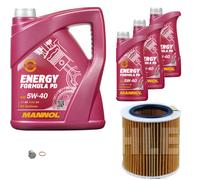 MAHLE Filtro Olio 8 L MANNOL Energy Formula PD 5W-40 Per BMW X1 xDrive20i