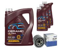 MAHLE Filtro Olio 8L MANNOL Ceramic 5W-40 Per Hyundai IX35 2.0 Subaru Forester