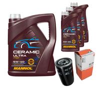 MAHLE Filtro Olio 8L MANNOL Ceramic 5W-40 Per VW Transporter IV Bus 2.5 TDI