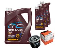Mahle Filtro Olio 8L mannol Ceramica Pro 10W-40 per Saab 900 I AC4 AM4 2.0 C