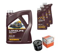 Mahle Filtro Olio 8L Mannol Longlife 504/507 5W-30 Per Mazda 2 DE DH 3 1.3