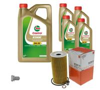 Mahle Filtro Olio 9 L Castrol 5W-30 M per Chrysler Grand Voyager V 2.8 CRD