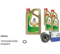 MAHLE Filtro Olio 9 L CASTROL 5W-30 Per KIA Picanto 1.1 1.0 Venga 1.6 CVVT