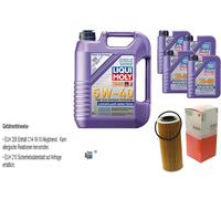Mahle Filtro Olio 9 L Liqui Moly 5W-40 High-Tech per Alfa Romeo 159 Brera 2.4
