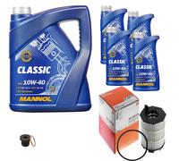 Mahle Filtro Olio 9 L mannol Classic 10W-40 per Audi A4 RS4 Quattro A8 VW Tuareg