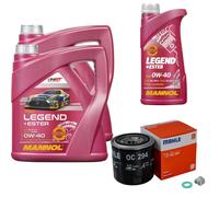 Mahle Filtro Olio 9 L mannol Legend + Ester 0W-40 per Toyota Rav 4 II 2.0 D 4WD