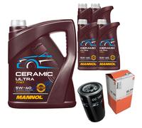 MAHLE Filtro Olio 9L MANNOL Ceramic 5W-40 Per VW Transporter IV Bus 2.5 TDI