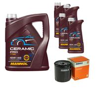 MAHLE Filtro Olio 9L MANNOL Ceramic Pro 10W-40 Per Suzuki Grand Vitara II JT TE