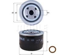 MAHLE Filtro Olio Con Guarnizione Per Opel Monza A 3.0 GSE 2.5 E Senator 115.100