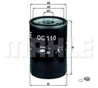 Mahle Filtro Olio Con Vite Di Chiusura Adatto Per Mercedes-Benz 190 E 2.0